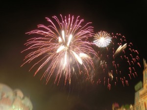 Feuerwerk zu Silvester